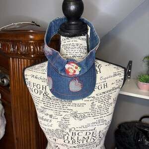 STRAWBERRY SHORTCAKE VISOR HAT ADJUSTABLE 2003 Embroidered Denim